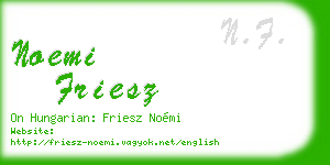 noemi friesz business card